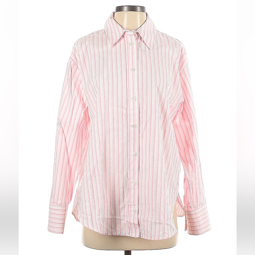 Zara Long Sleeve Button Down Over Size Shirt